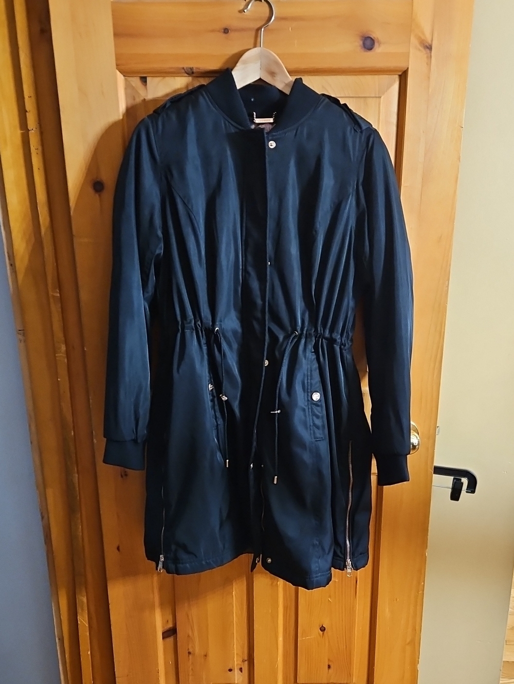 Steve Madden Black Drawstring Utility Jacket